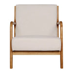 Artiss Armchair Fabric Beige Olive - Furniture > Living Room