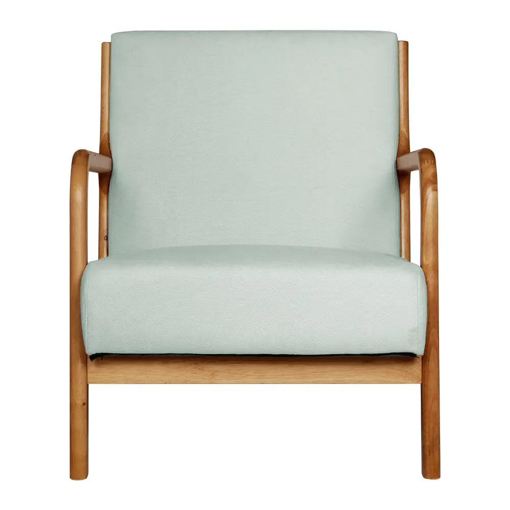 Artiss Armchair Fabric Grey Olive - Furniture > Living Room