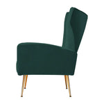 Artiss Armchair Green Velvet Kate - Furniture > Living Room