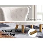 Artiss Armchair Lounge Accent Chair Armchairs Couch Chairs Sofa Bedroom White - Furniture > Living Room