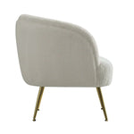 Artiss Armchair Lounge Chair Accent Chairs Armchairs Sherpa Boucle Sofa White - Furniture > Bar Stools & Chairs > Arm