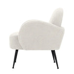 Artiss Armchair Lounge Chair Armchairs Accent Arm Chairs Sherpa Boucle White - Furniture > Living Room