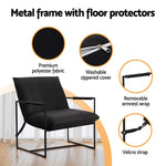 Artiss Armchair Lounge Chair Sling Black - Furniture > Bar Stools & Chairs > Arm Chairs & Recliners