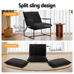 Artiss Armchair Lounge Chair Sling Black - Furniture > Bar Stools & Chairs > Arm Chairs & Recliners