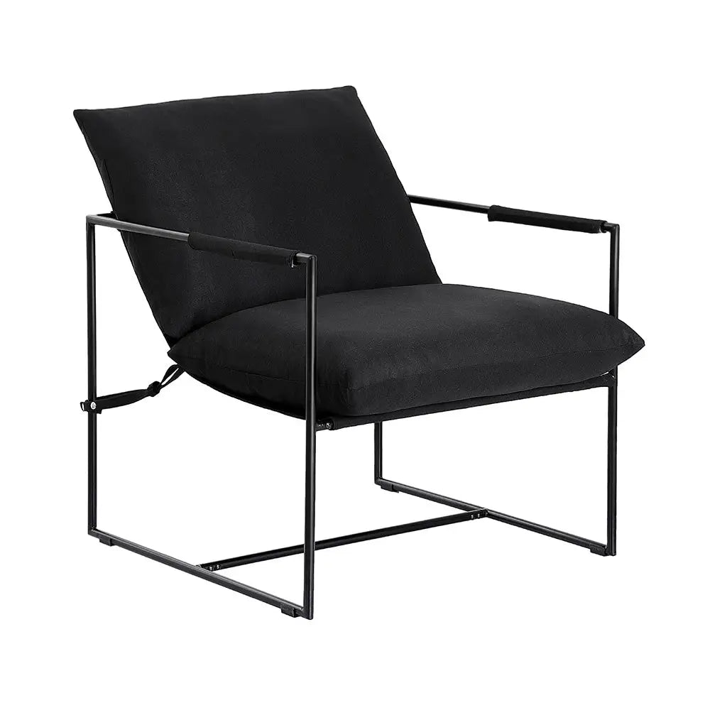 Artiss Armchair Lounge Chair Sling Black - Furniture > Bar Stools & Chairs > Arm Chairs & Recliners