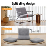 Artiss Armchair Lounge Chair Sling Grey - Furniture > Bar Stools & Chairs > Arm Chairs & Recliners