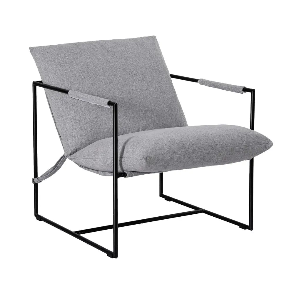 Artiss Armchair Lounge Chair Sling Grey - Furniture > Bar Stools & Chairs > Arm Chairs & Recliners