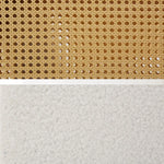 Artiss Armchair Rocking Chair Boucle Rattan White - Furniture > Bar Stools & Chairs > Arm Chairs & Recliners