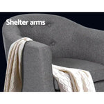 Artiss Armchair Tub Chair Grey Adora - Furniture > Living Room