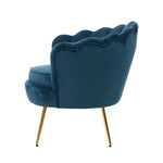 Artiss Armchair Velvet Blue Callista - Furniture > Bar Stools & Chairs > Arm Chairs & Recliners