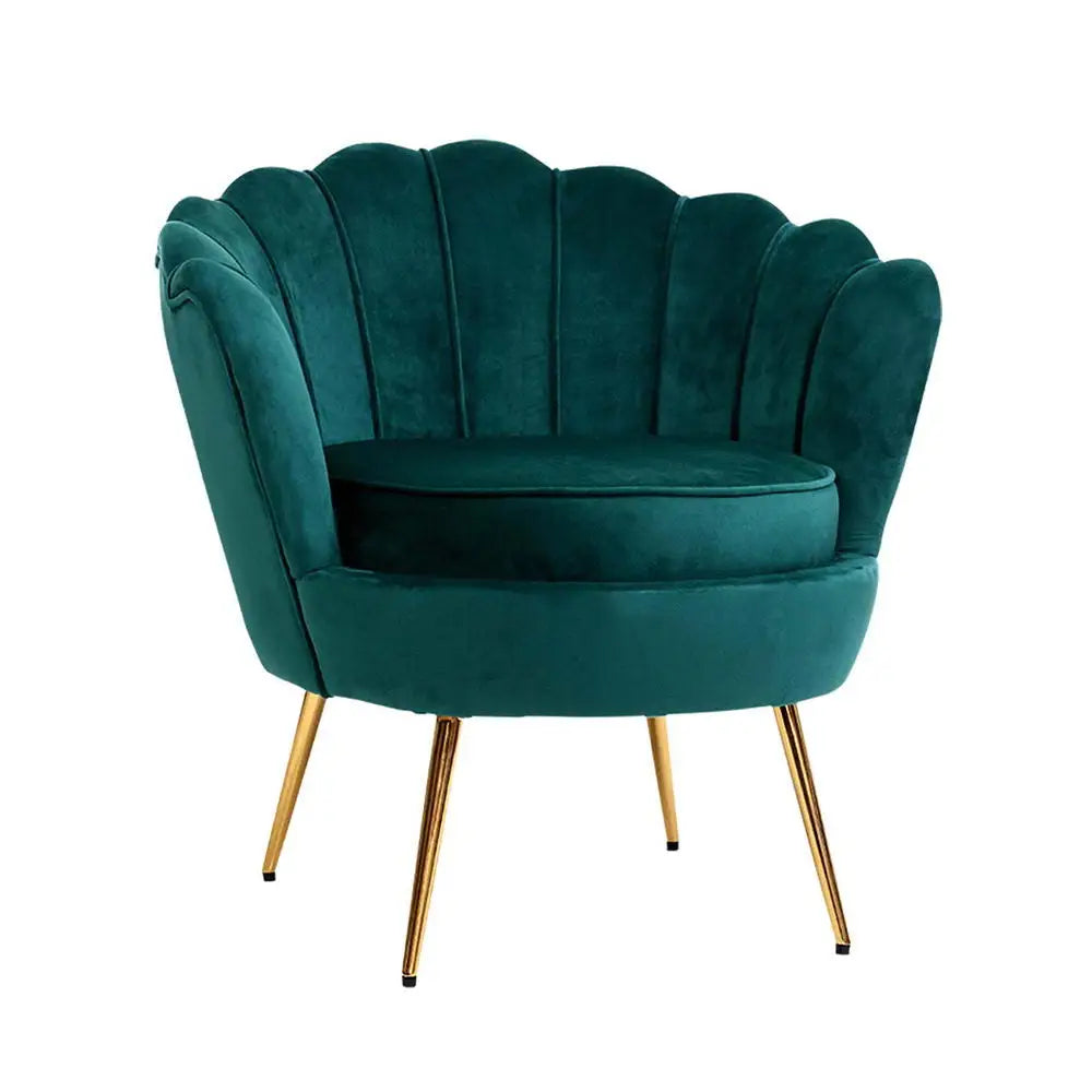 Artiss Armchair Velvet Green Callista - Furniture > Living Room