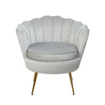 Artiss Armchair Velvet Grey Callista - Furniture > Living Room