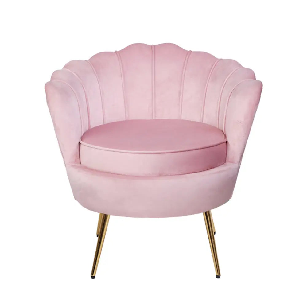 Artiss Armchair Velvet Pink Callista - Furniture > Living Room