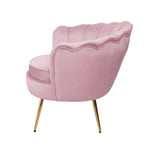 Artiss Armchair Velvet Pink Callista - Furniture > Living Room