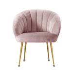 Artiss Armchair Velvet Pink Eloise - Furniture > Living Room