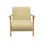 Artiss Armchair Velvet Yellow Olie - Furniture > Bar Stools & Chairs > Arm Chairs & Recliners