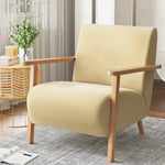 Artiss Armchair Velvet Yellow Olie - Furniture > Bar Stools & Chairs > Arm Chairs & Recliners
