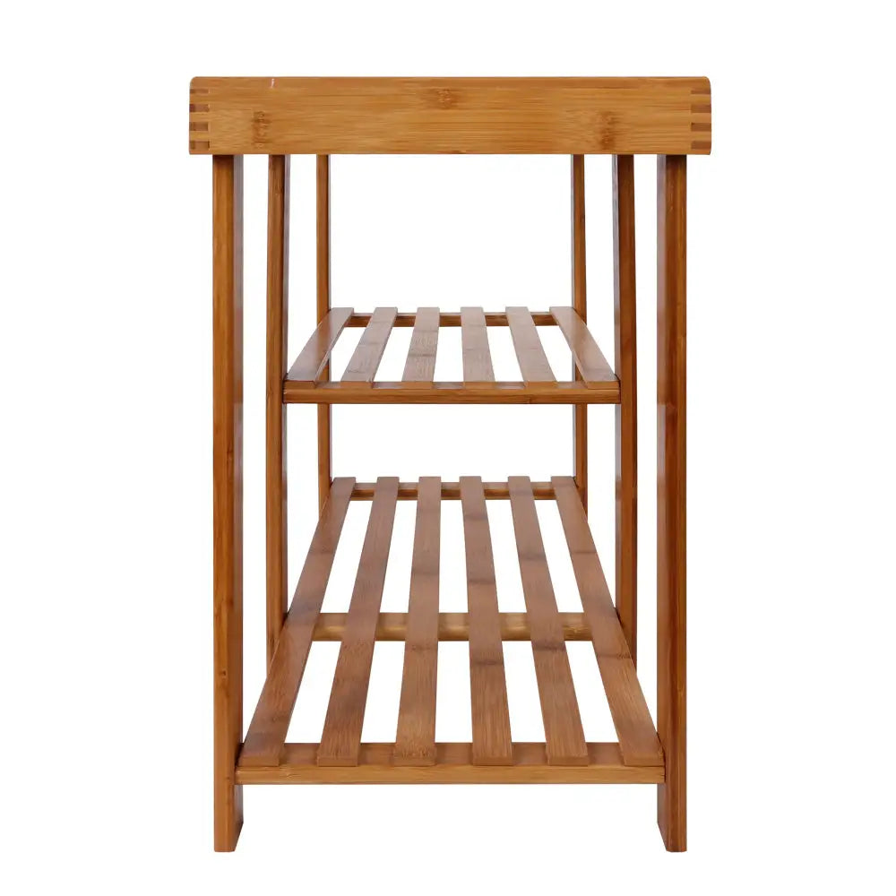 Artiss Bamboo Shoe Rack Bench - Furniture > Living Room