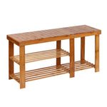 Artiss Bamboo Shoe Rack Bench - Furniture > Living Room