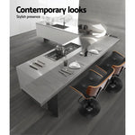Artiss Bar Stools Gas Lift Leather All Black - Furniture > Bar Stools & Chairs > Table & Bar Stools