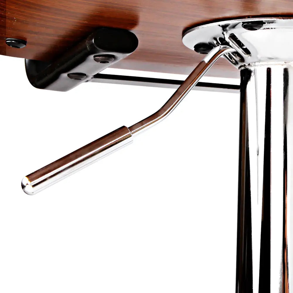 Artiss Bar Stools Gas Lift Leather Black - Furniture > Bar Stools & Chairs