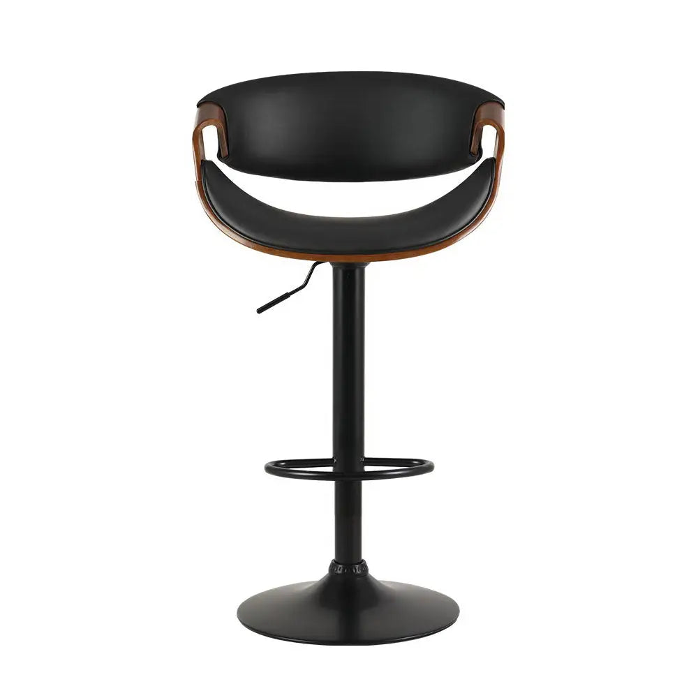 Artiss Bar Stools Gas Lift Leather w/Armrest - Furniture > Bar Stools & Chairs > Table & Bar Stools