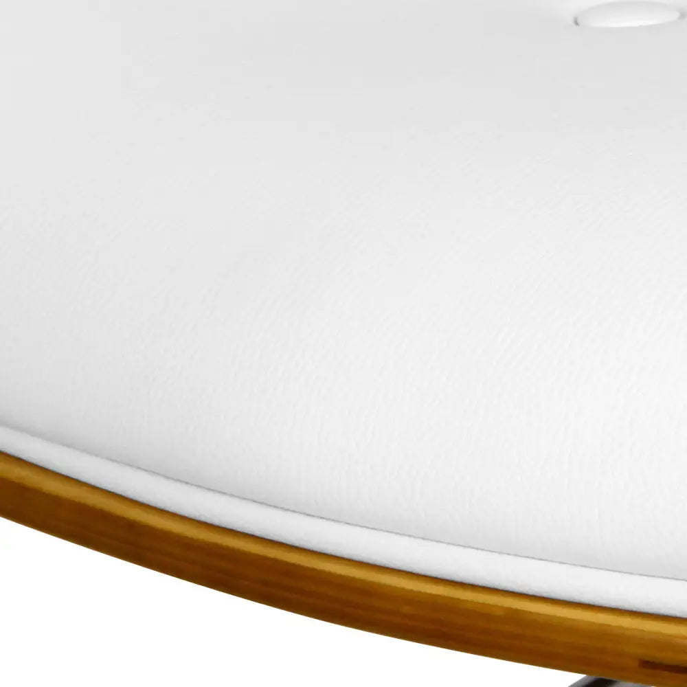 Artiss Bar Stools Gas Lift Leather White - Furniture > Bar Stools & Chairs