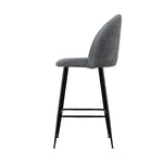 Artiss Bar Stools Kitchen Counter Barstools Sherpa Metal Chairs x2 - Furniture > Bar Stools & Chairs