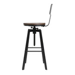 Artiss Bar Stools Kitchen Counter Chairs Vintage Metal Chairs x2 - Furniture > Bar Stools & Chairs