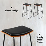 Artiss Bar Stools Kitchen Counter Stools Metal Chairs x2 - Furniture > Bar Stools & Chairs > Table & Bar Stools