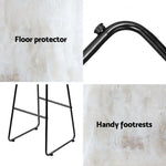 Artiss Bar Stools Kitchen Counter Stools Metal Chairs x2 - Furniture > Bar Stools & Chairs > Table & Bar Stools