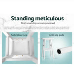Artiss Bar Stools Kitchen Counter Stools Wooden Chairs White x2 - Furniture > Bar Stools & Chairs