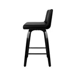 Artiss Bar Stools Kitchen Leather Barstools Swivel Wooden Chairs X4 - Furniture > Bar Stools & Chairs > Table & Bar