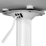Artiss Bar Stools Kitchen Swivel Gas Lift Stool Leather Dining Chairs White x2 - Furniture > Bar Stools & Chairs