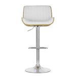 Artiss Bar Stools Swivel Leather Chairs Wooden - Furniture > Bar Stools & Chairs > Table & Bar Stools
