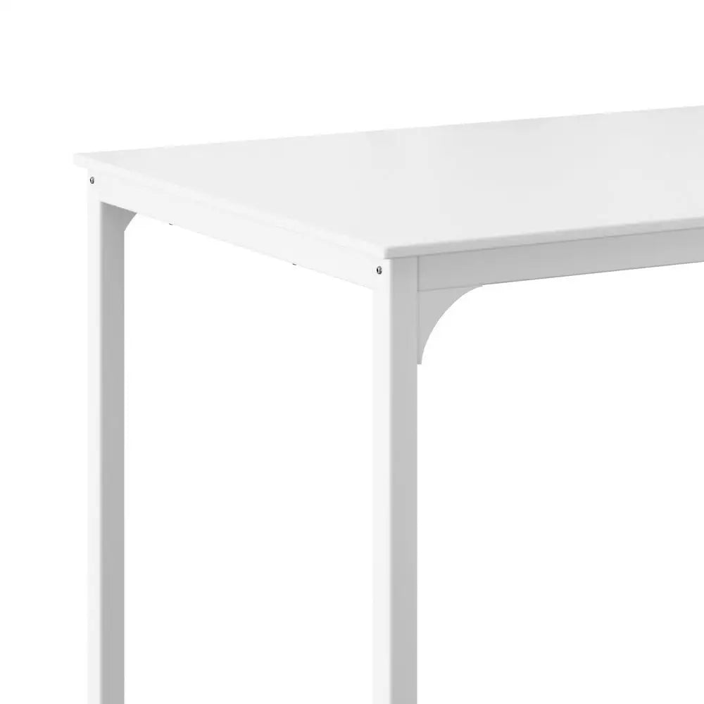 Artiss Bar Table Dining Metal Legs Cafe Pub White - Furniture > Dining