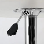 Artiss Bar Table Gas Lift Round White - Furniture > Dining