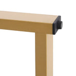 Artiss Bar Table Storage Shelf Wine Rack Home Kitchen Office Desk Gold - Furniture > Living Room
