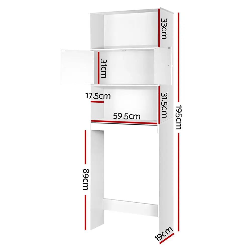 Artiss Bathroom Cabinet Over the Toilet Storage Shelf - Furniture > Bathroom