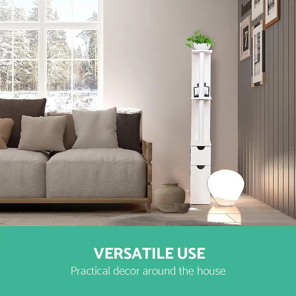 Artiss Bathroom Cabinet Storage 118cm Shelf White - Furniture > Bathroom