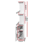 Artiss Bathroom Cabinet Storage 118cm Shelf White - Furniture > Bathroom