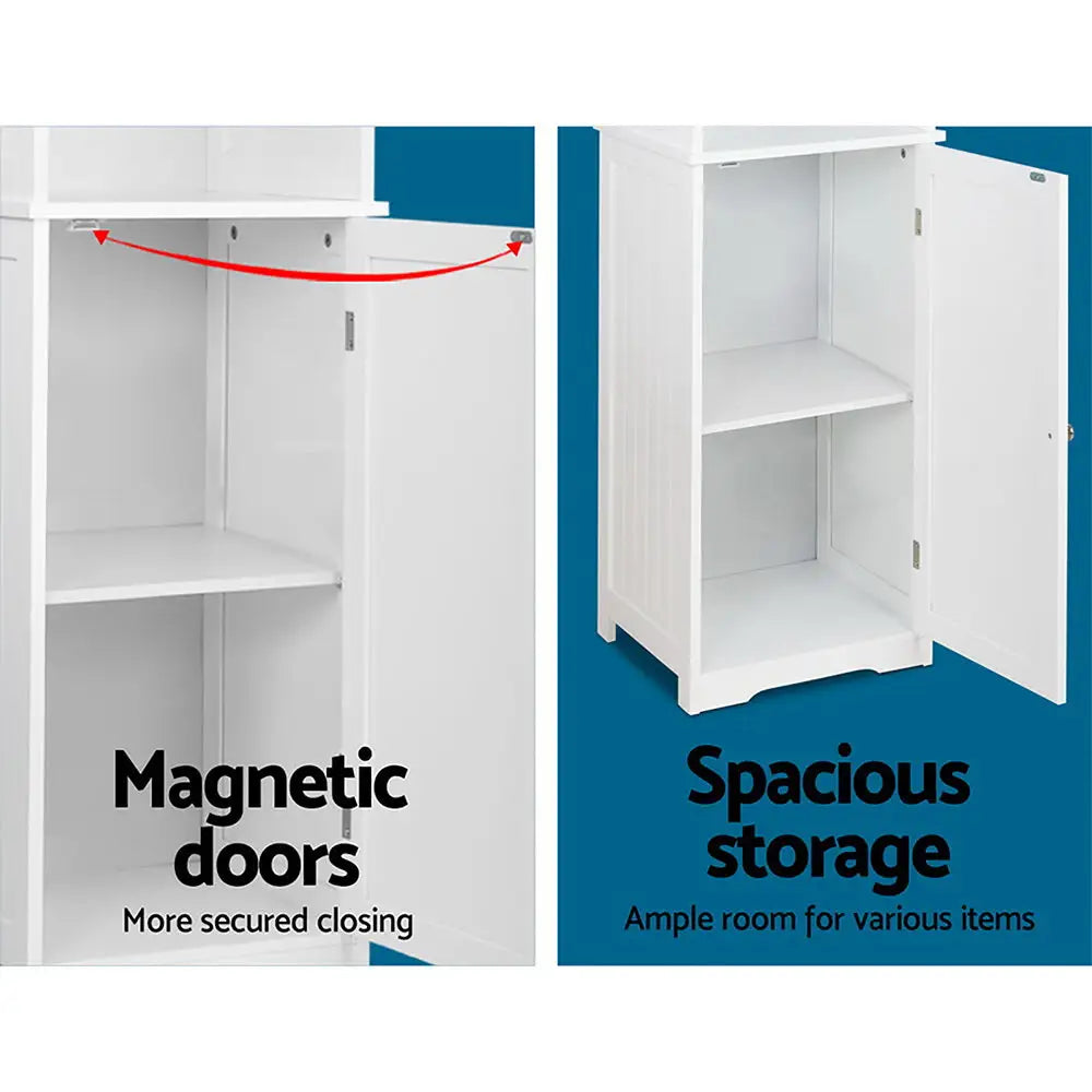 Artiss Bathroom Cabinet Storage 160cm White - Furniture > Bathroom