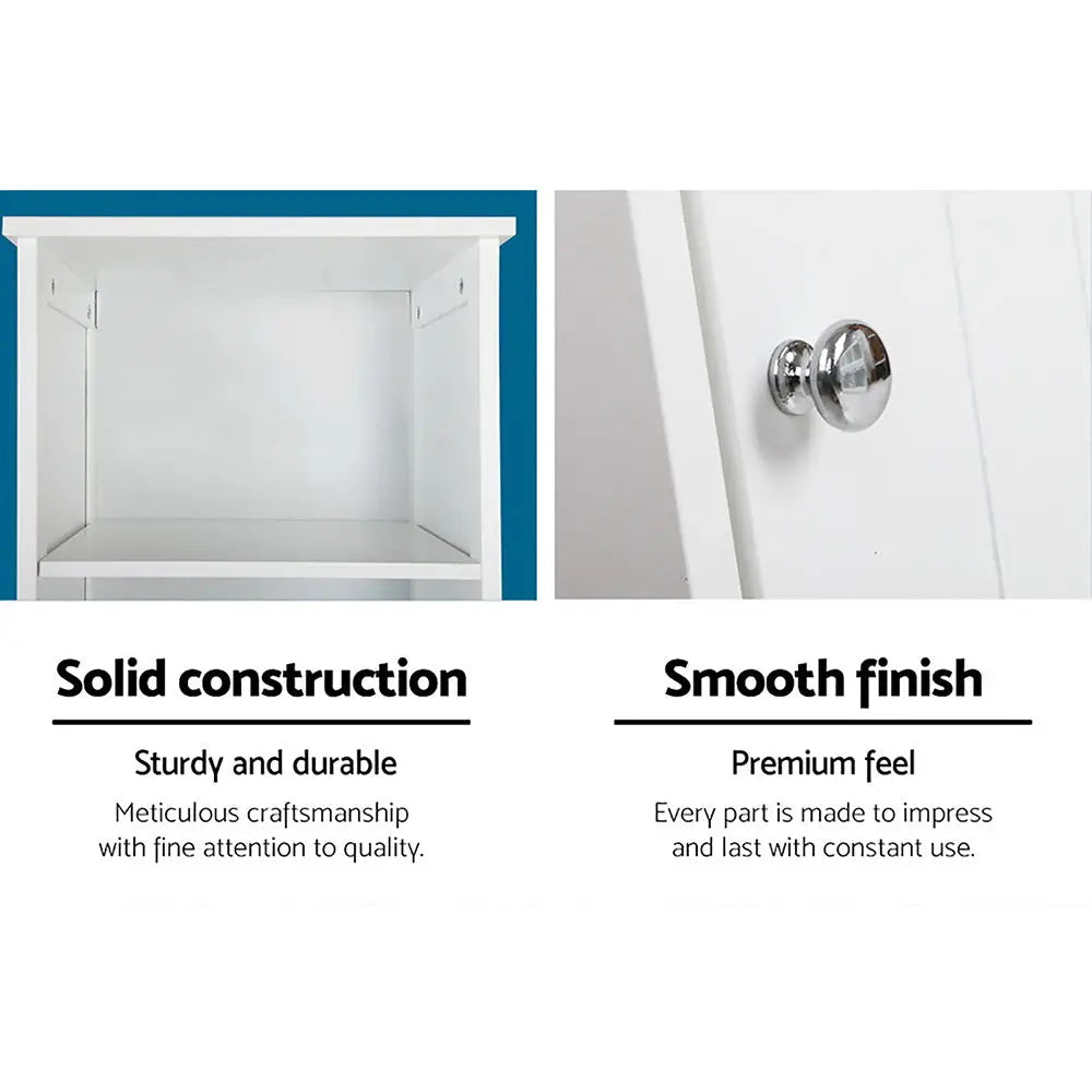 Artiss Bathroom Cabinet Storage 160cm White - Furniture > Bathroom