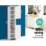 Artiss Bathroom Cabinet Storage 185cm White - Furniture > Bathroom