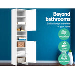 Artiss Bathroom Cabinet Storage 185cm White - Furniture > Bathroom
