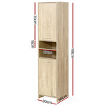 Artiss Bathroom Cabinet Storage 185cm Wooden - Furniture > Bathroom