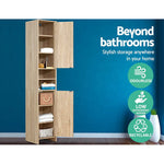 Artiss Bathroom Cabinet Storage 185cm Wooden - Furniture > Bathroom