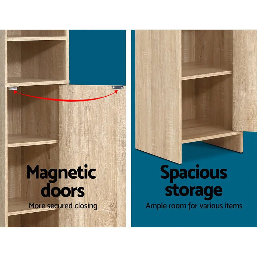 Artiss Bathroom Cabinet Storage 185cm Wooden - Furniture > Bathroom