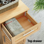 Artiss Bathroom Cabinet Storage 90cm wooden JILL - Furniture > Bathroom
