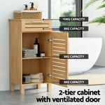 Artiss Bathroom Cabinet Storage 90cm wooden JILL - Furniture > Bathroom